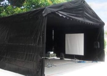carpa a dos aguas personalizada
